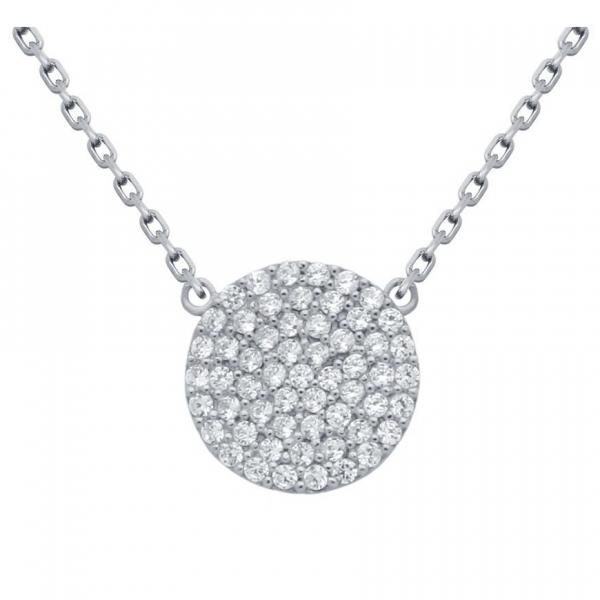 Colier elegant din argint 925 rodiat banut cu zirconii [2]